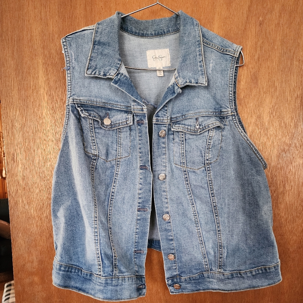 Jessica Simpson Jean vest